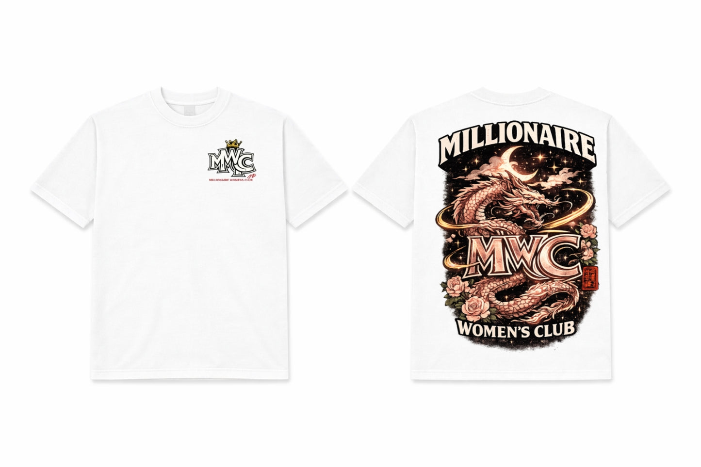 MWC Dragon Crest Tee - White