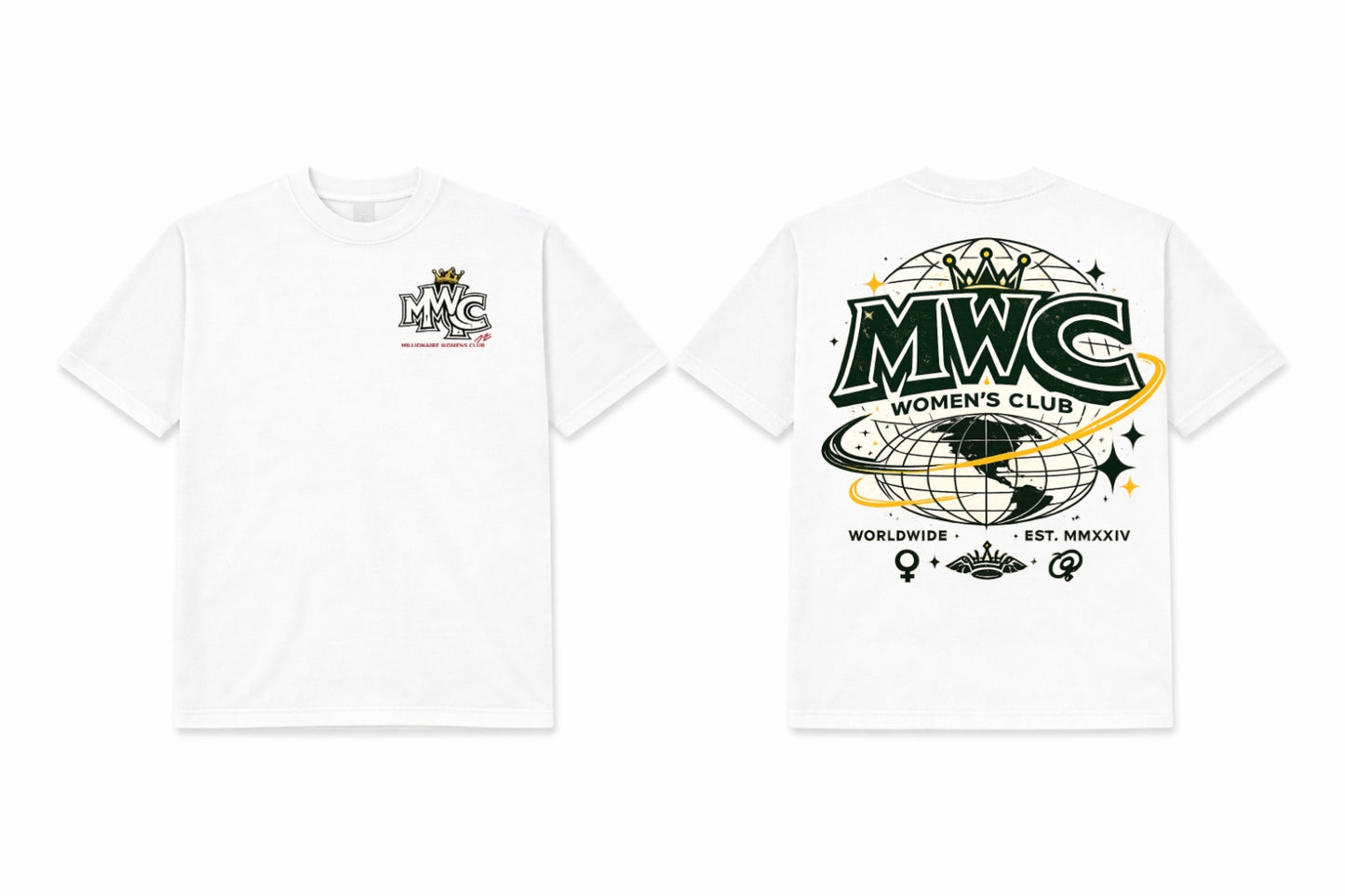 MWC Worldwide Globe Tee - White
