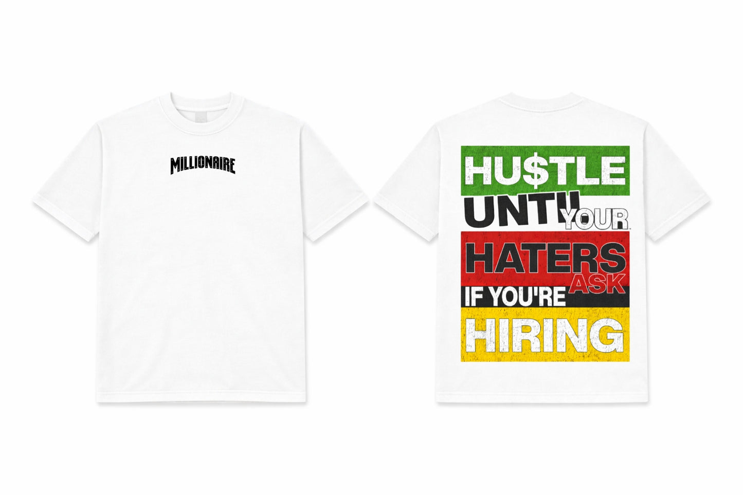 MC Hustle Until Tee - White