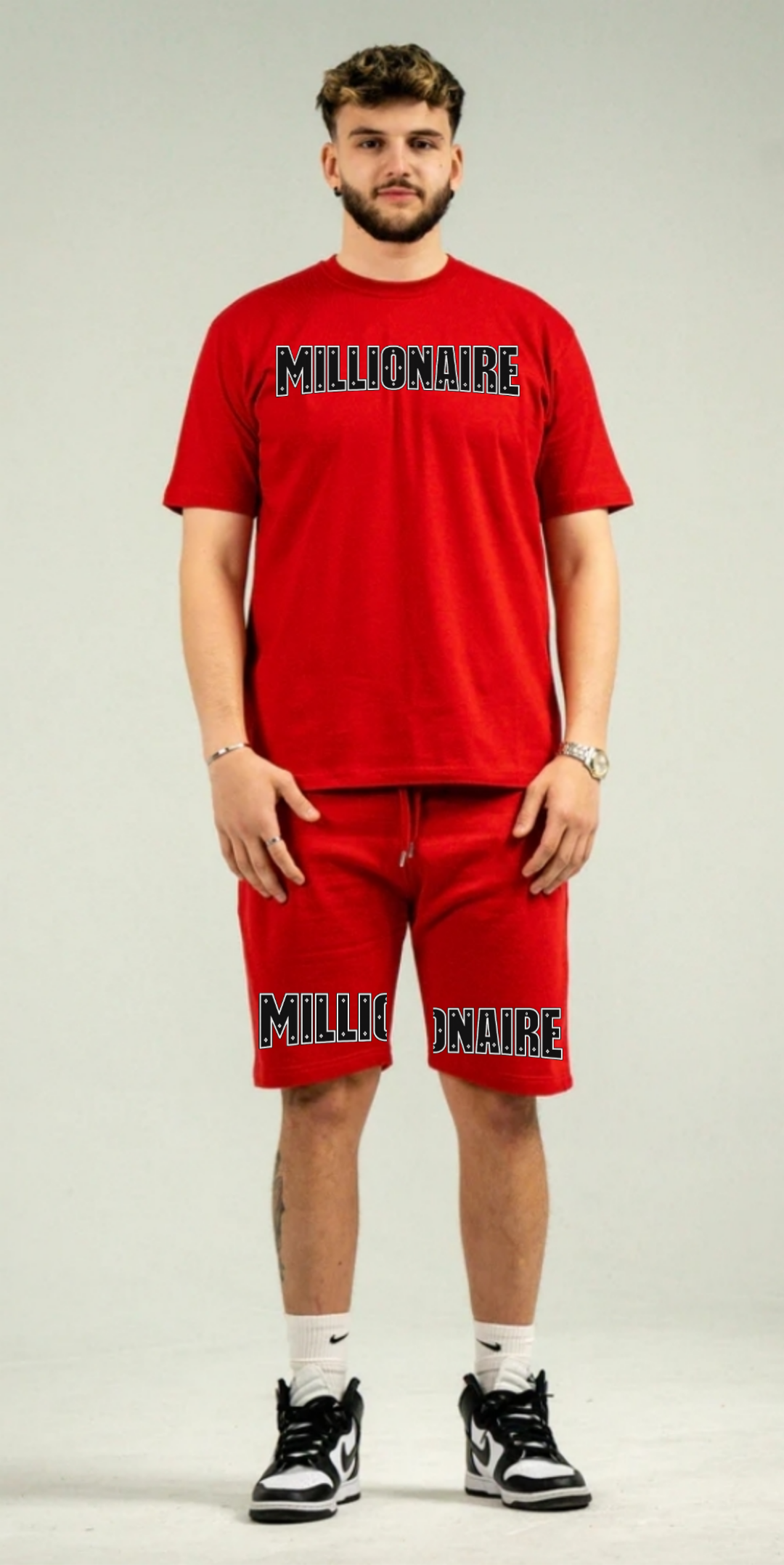 MC Signature Unisex Cotton Fleece Set - Red