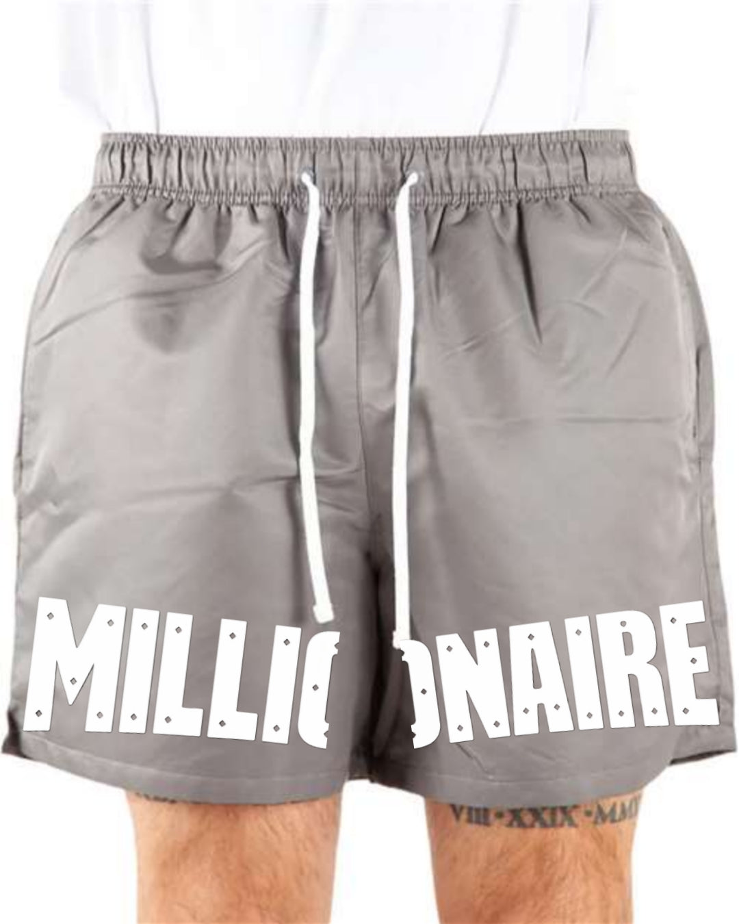 MC Unisex Poly Running Shorts - Grey