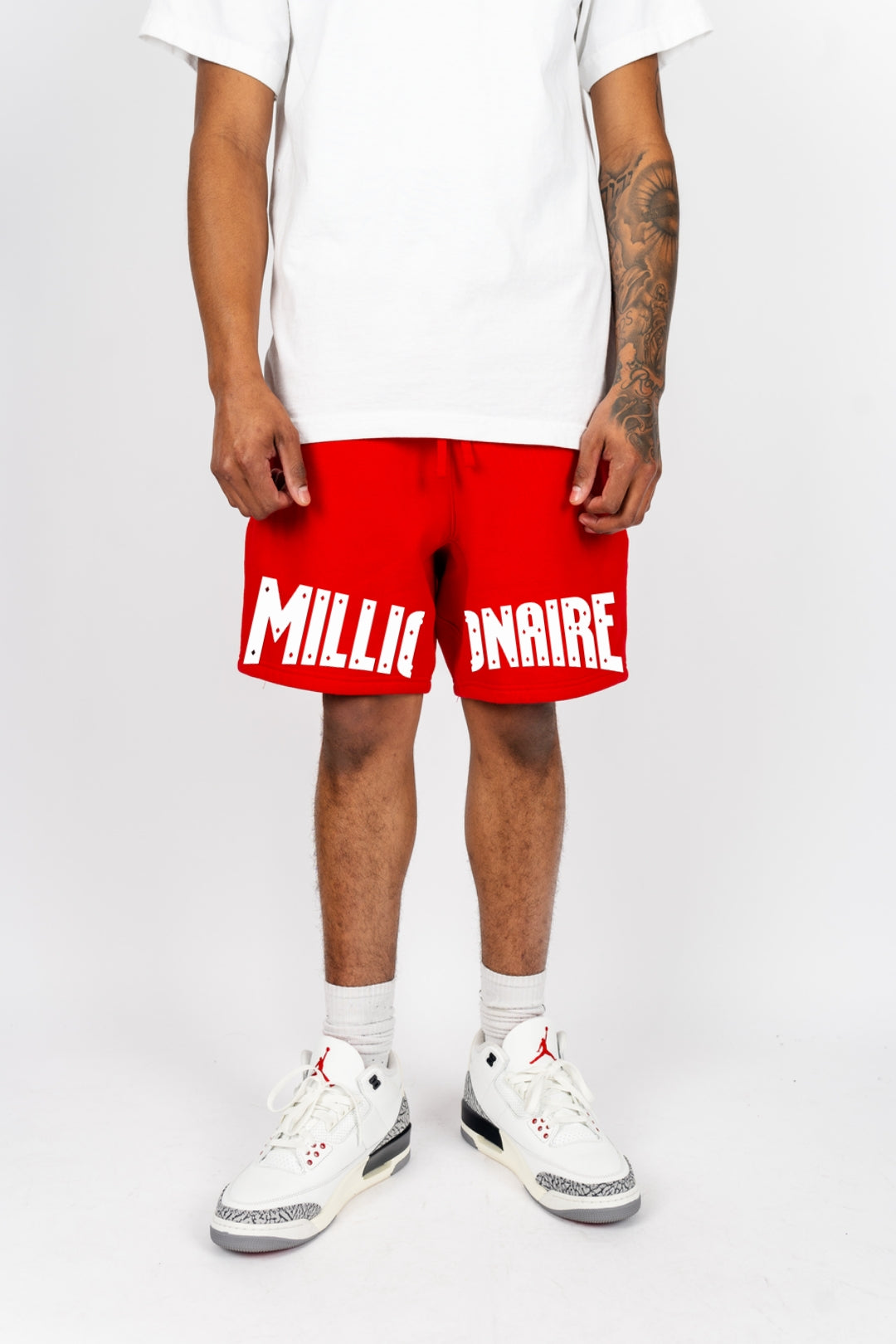 MC Fleece Jogger Shorts - Red