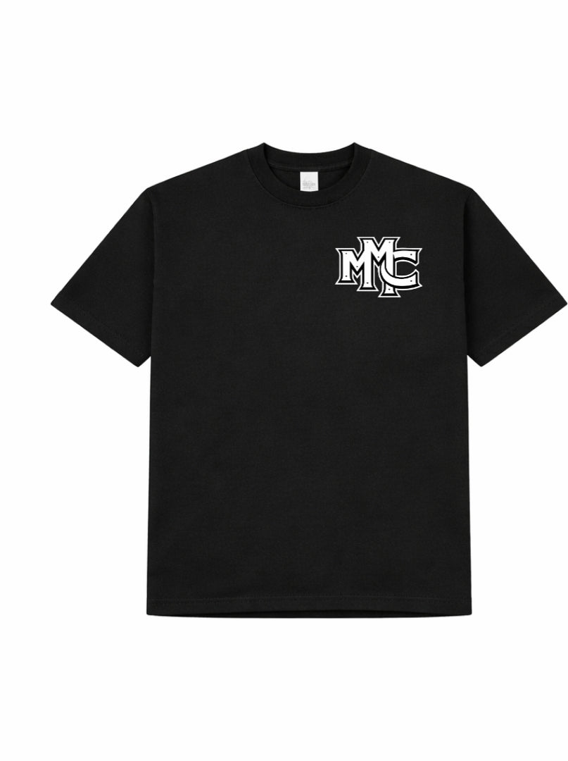 MMC Stacked Capital Tee - Black