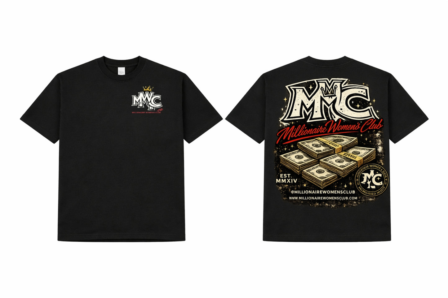 MWC Wealth Statement Tee - Black