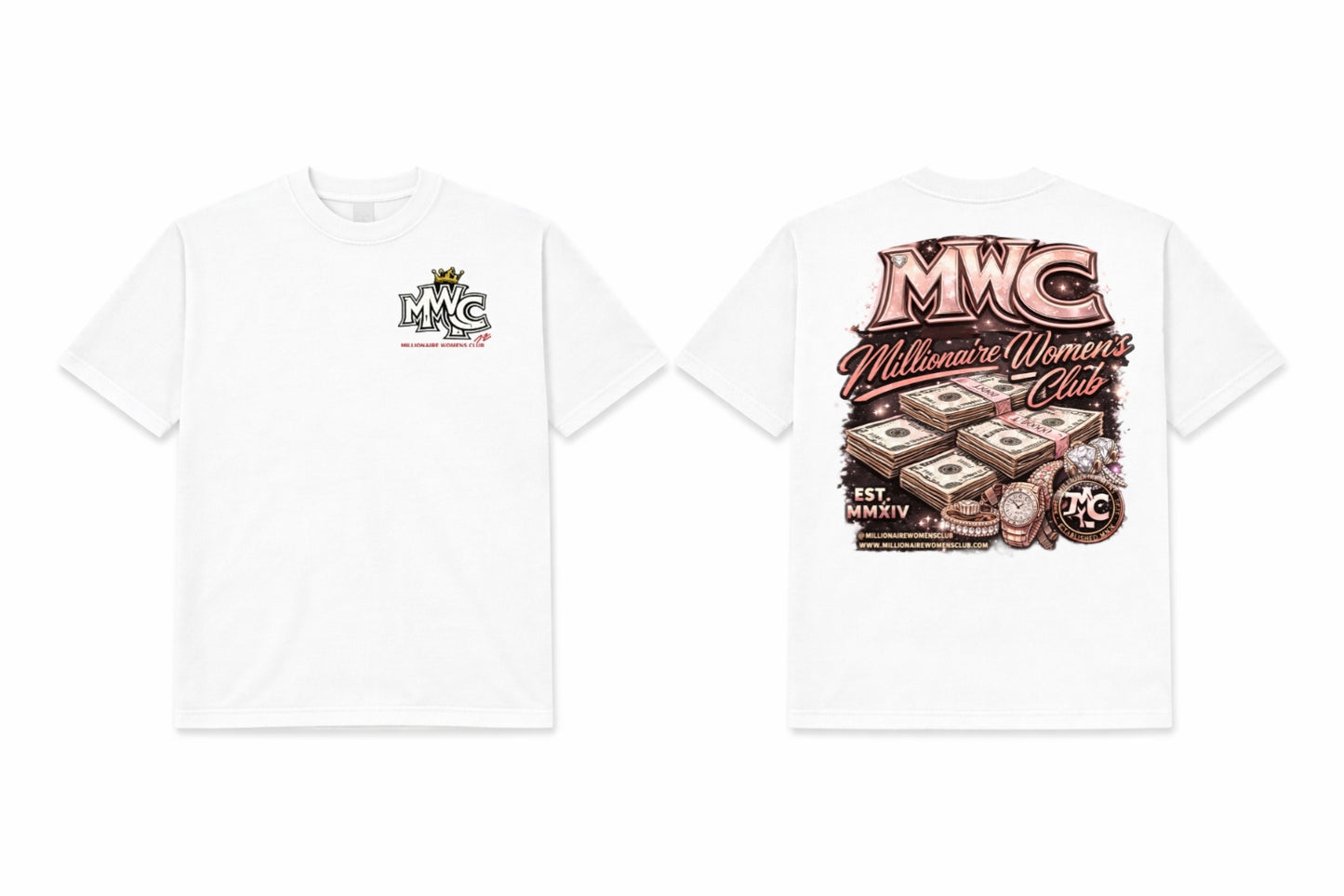 MWC Wealth Statemant Tee - White