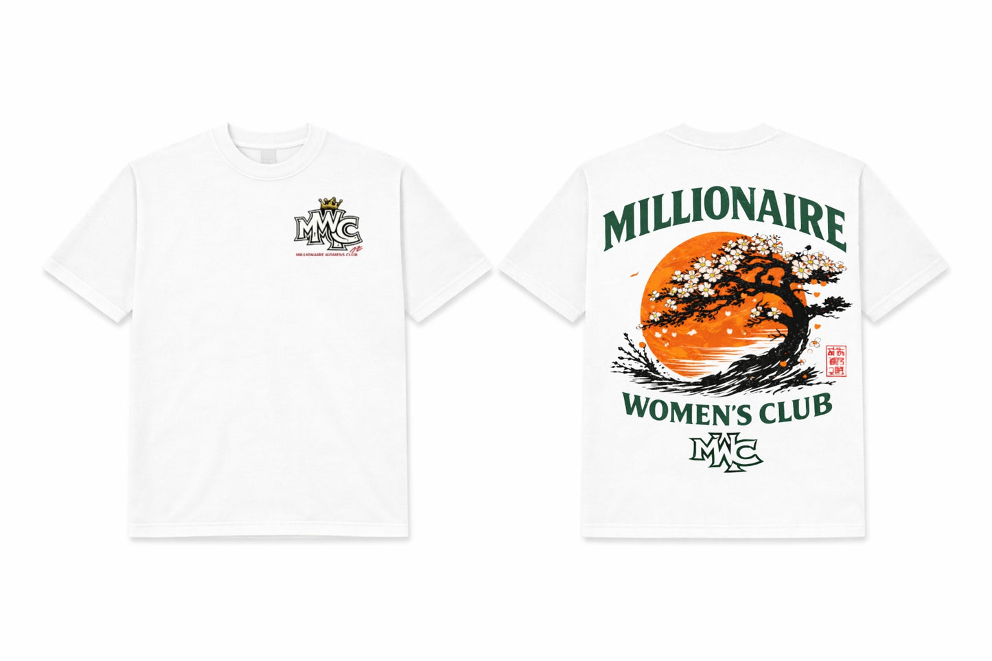 MWC Sunset Bloom Tee - White