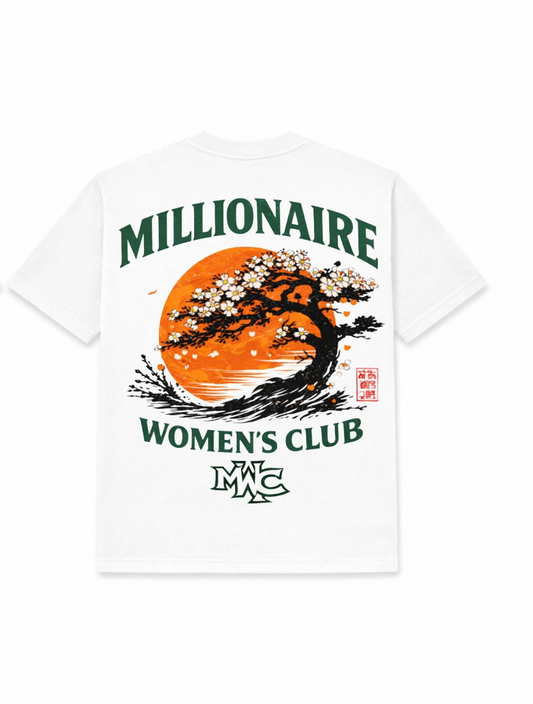 MWC Sunset Bloom Tee - White