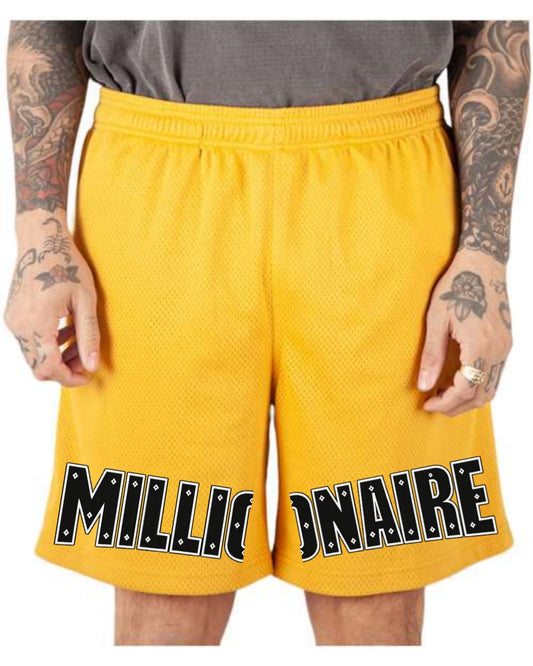 MC Unisex Mesh PE Shorts - Yellow