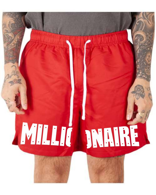 MC Unisex Poly Running Shorts - Red