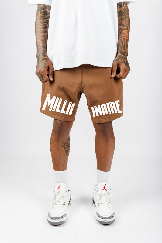 MC Fleece Jogger Shorts - Brown