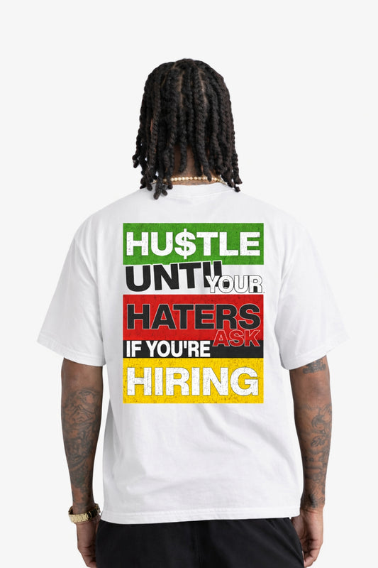 MC Hustle Until Tee - White