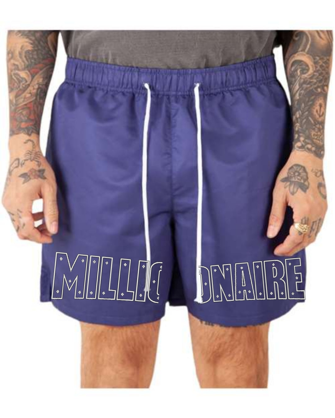 MC Unisex Poly Running Shorts - Navy