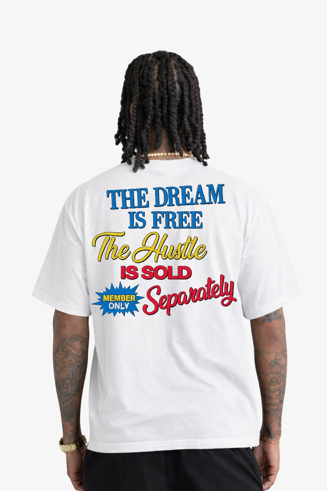 MC Dream vs Hustle Tee - White