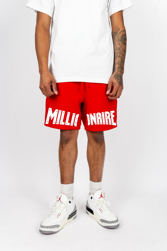MC Fleece Jogger Shorts - Red