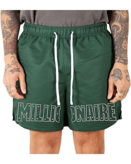 MC Unisex Poly Running Shorts - Green